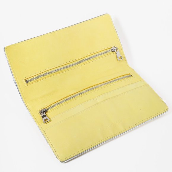 Balmain Paris Yellow Leather Medallion Clutch - Picture 8 of 10